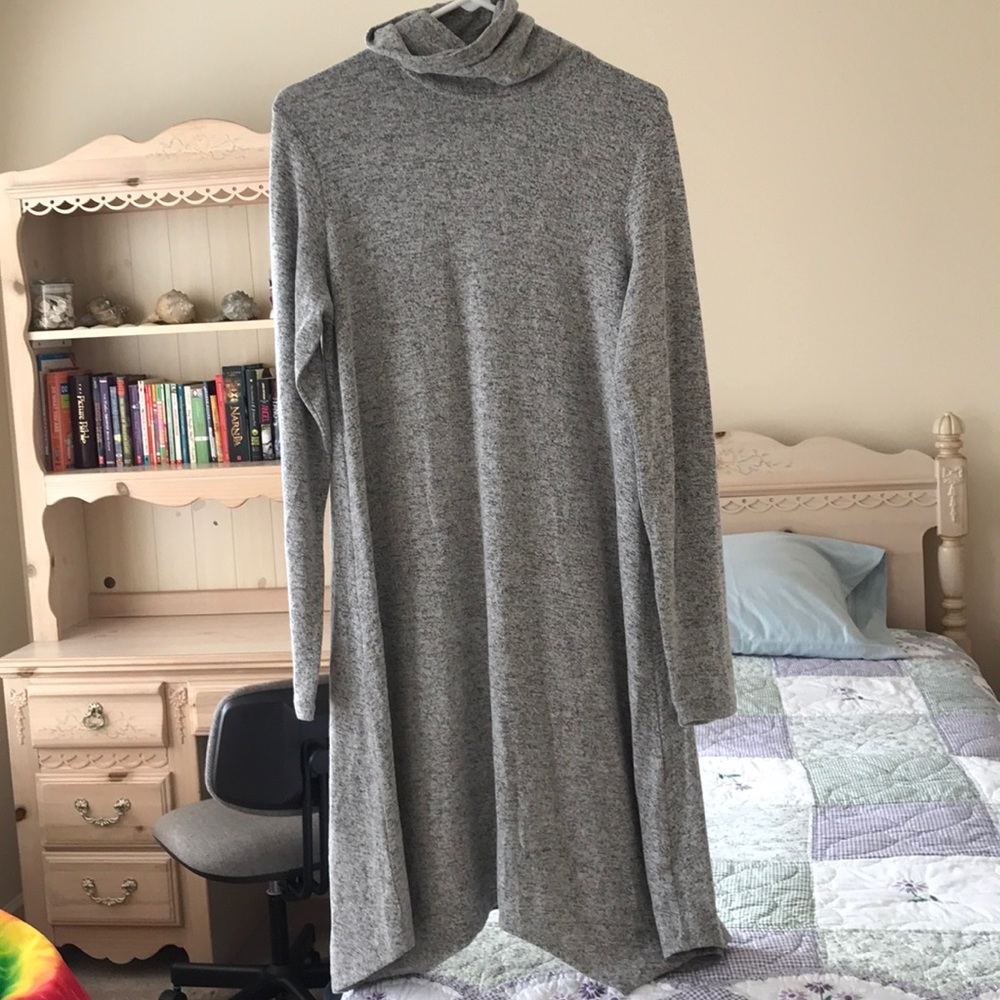 Long sleeve turtle neck dress